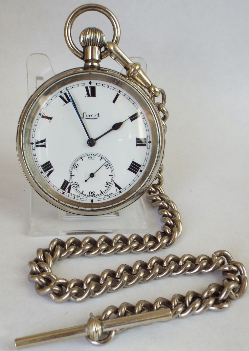 1920s Limit pocket watch and chain.