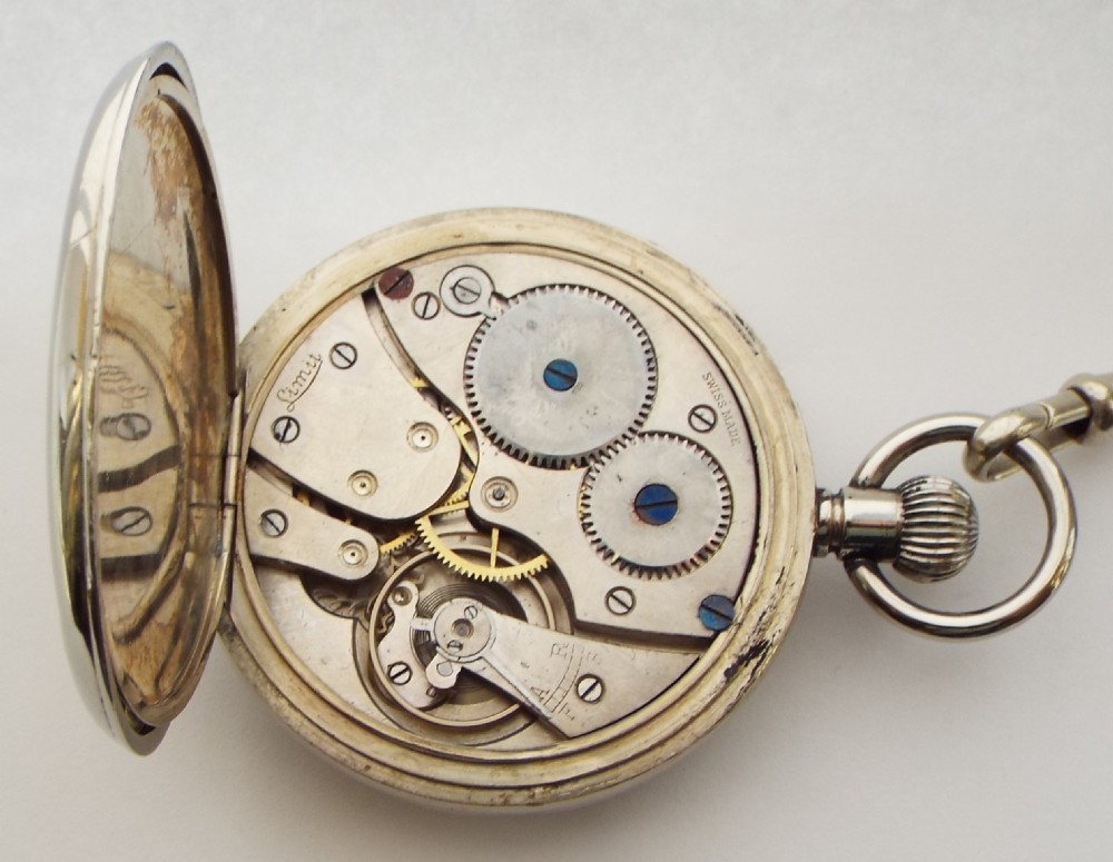 1920s Limit pocket watch and chain. View VI