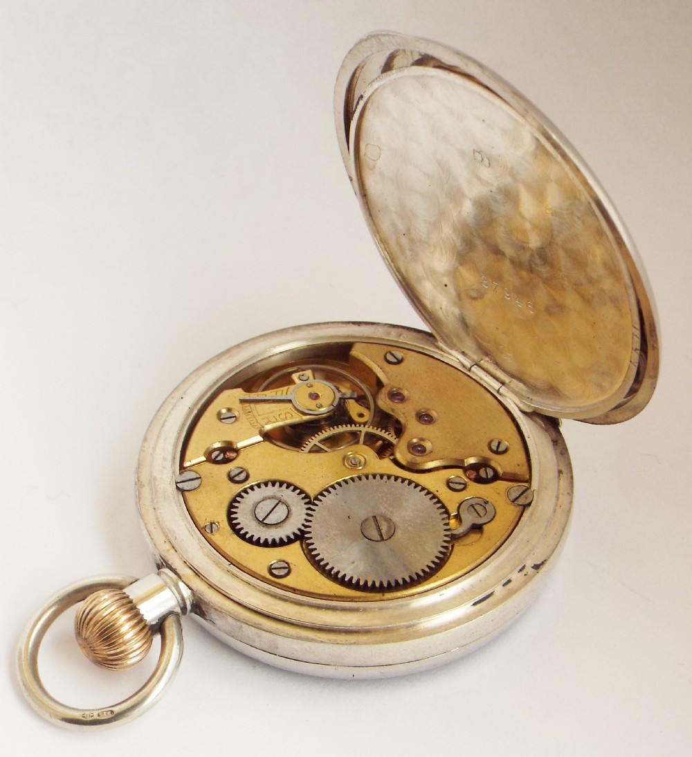 A 1920s silver stem winding pocket watch View VI