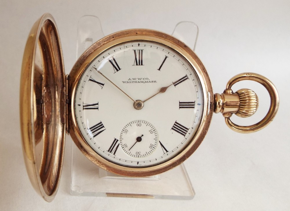 1928 Waltham Traveler full hunter pocket watch.