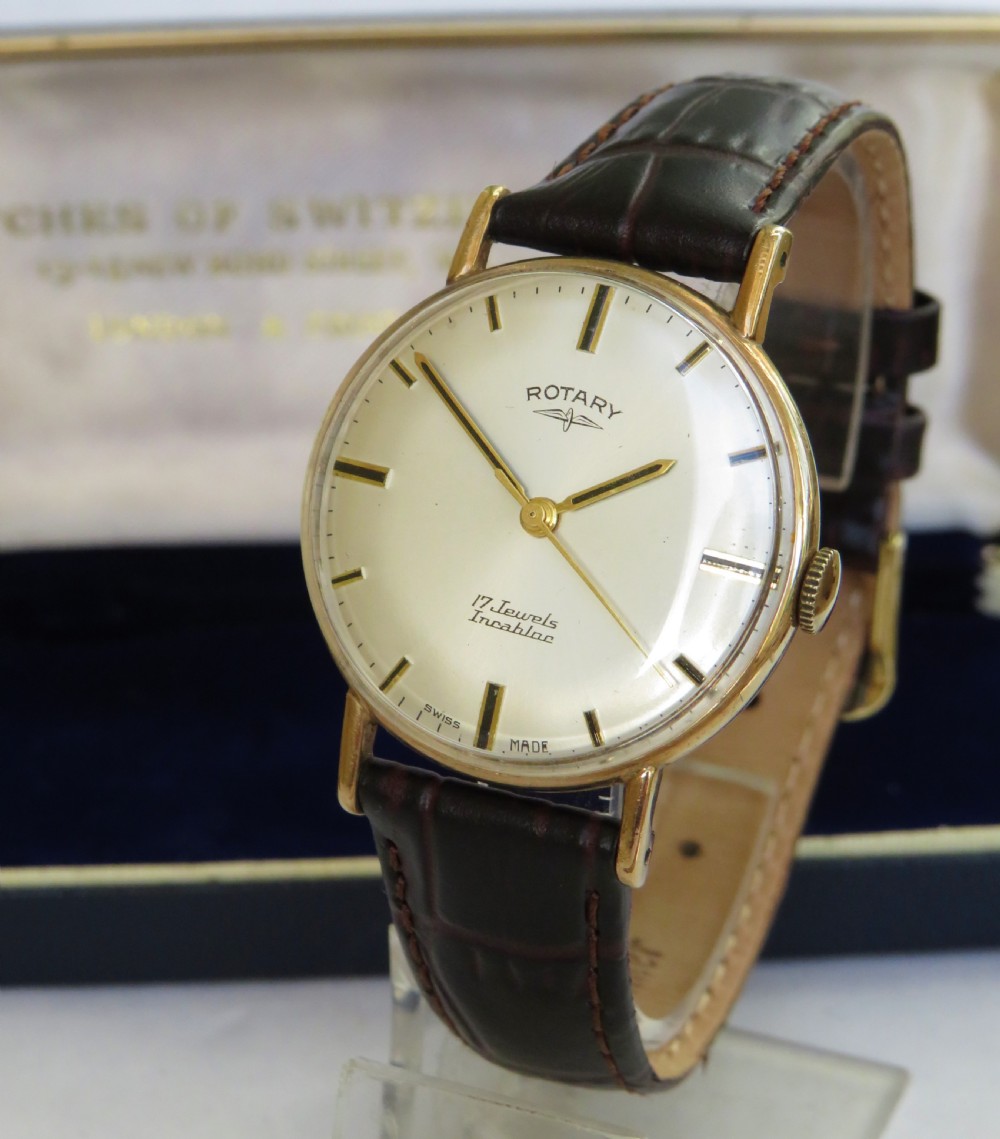 Gents 9ct gold Rotary wrist watch, 1968
