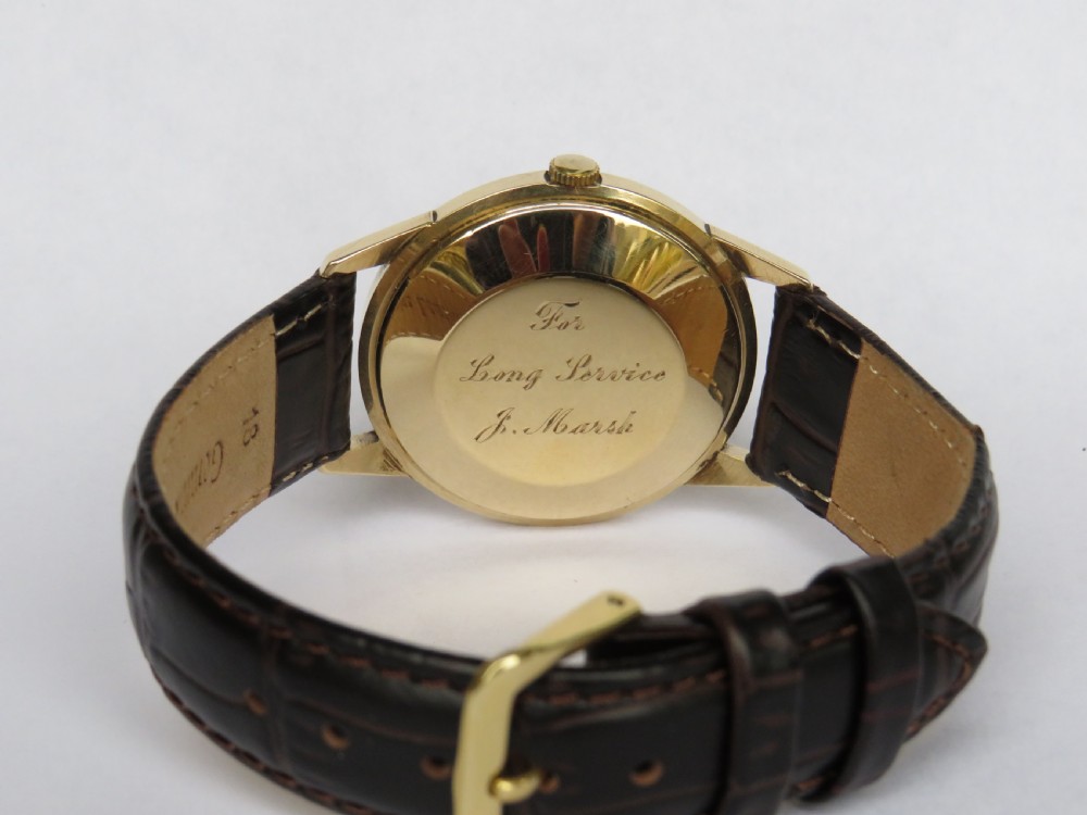 Gents 9ct gold automatic wrist watch from Garrard View IV