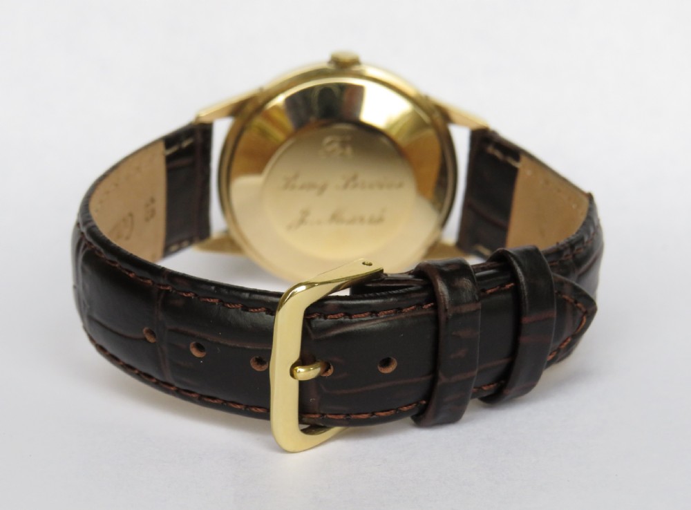 Gents 9ct gold automatic wrist watch from Garrard View V