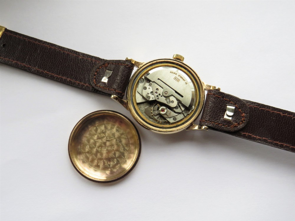 Gents 9 carat gold Rotary wrist watch, 1955 View V