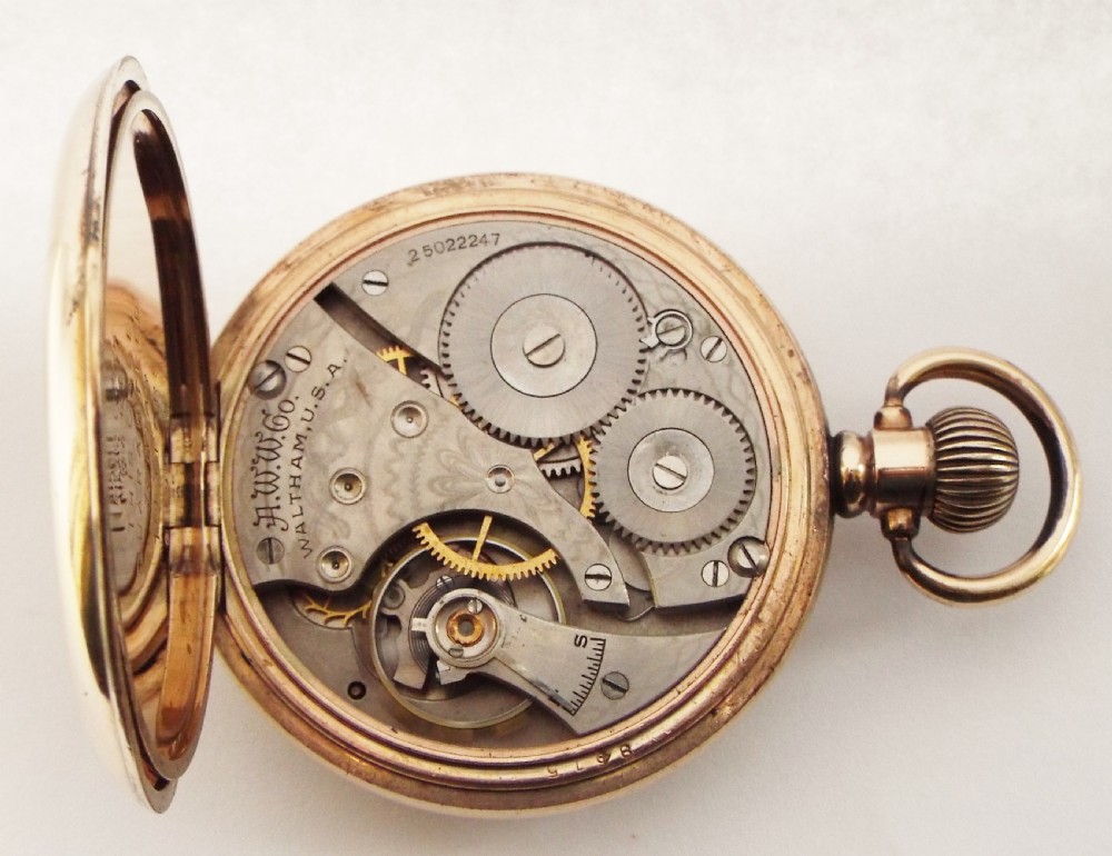 1925 Waltham pocket watch. View V