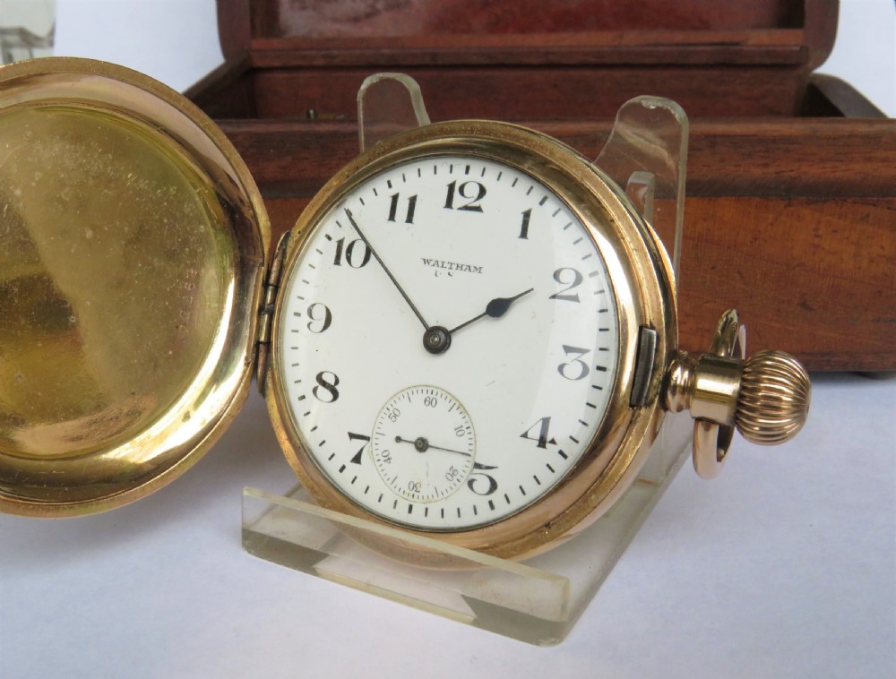 Waltham full hunter pocket watch, 1924