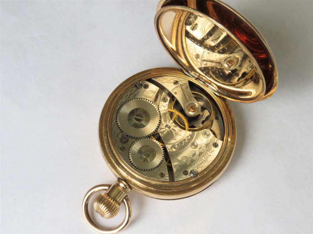 Waltham full hunter pocket watch, 1924 View II
