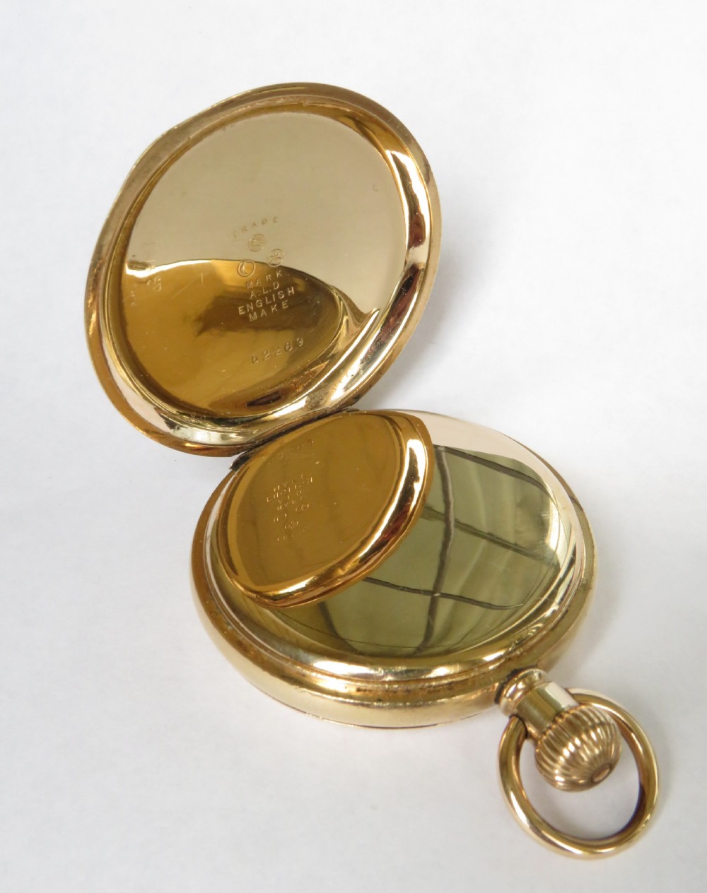 Waltham full hunter pocket watch, 1924 View III