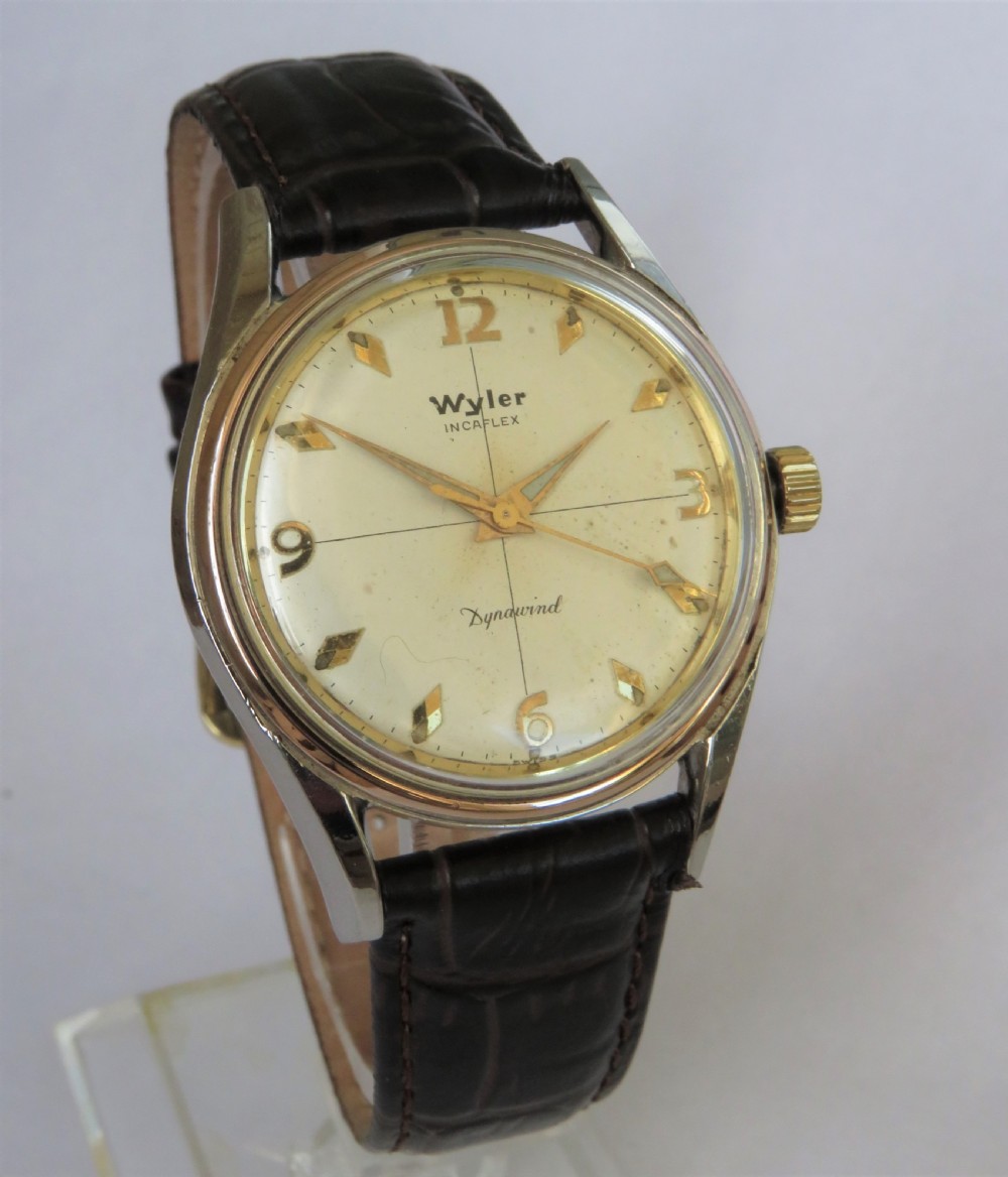 Gents 1950s Wyler Dynawind wrist watch View II
