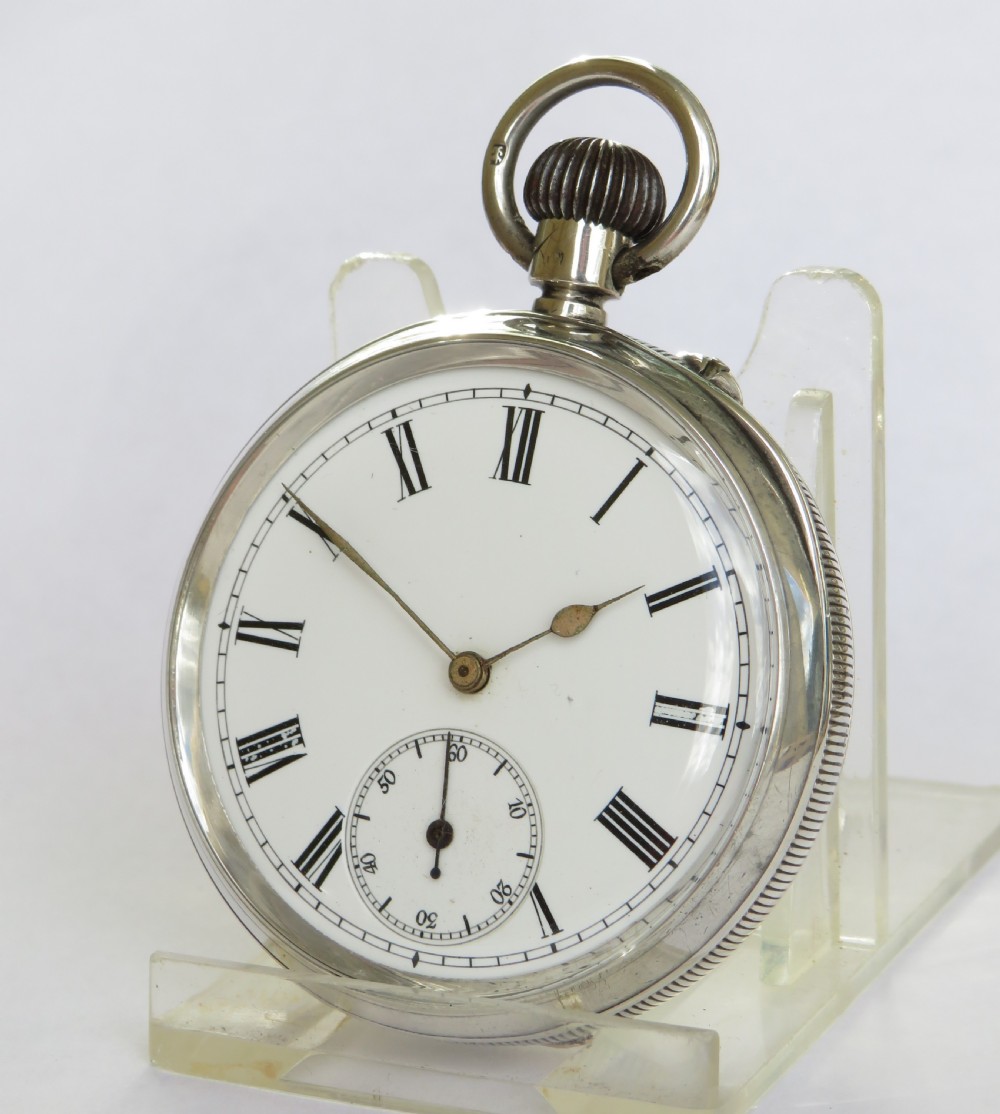 Antique silver Longines pocket watch