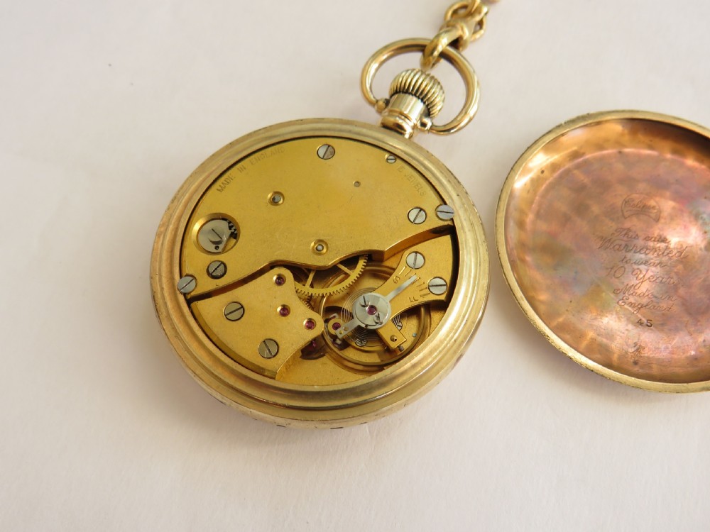 1940s Smiths pocket watch and chain View II