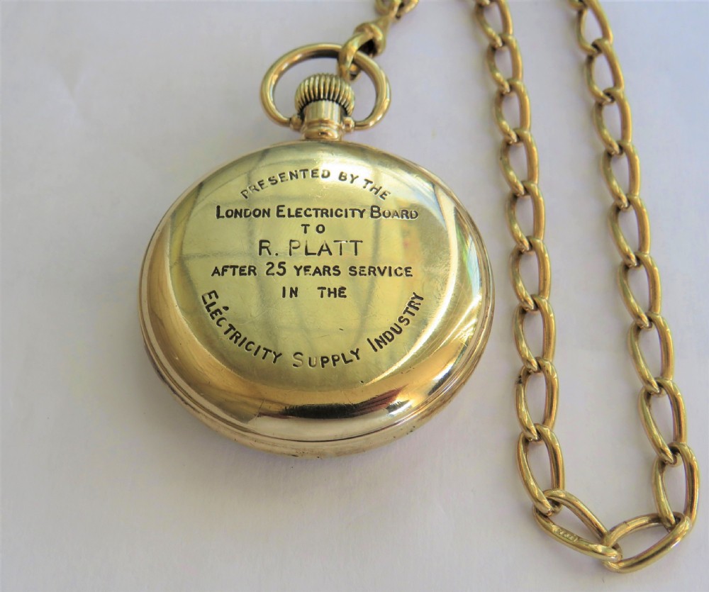 1940s Smiths pocket watch and chain View III