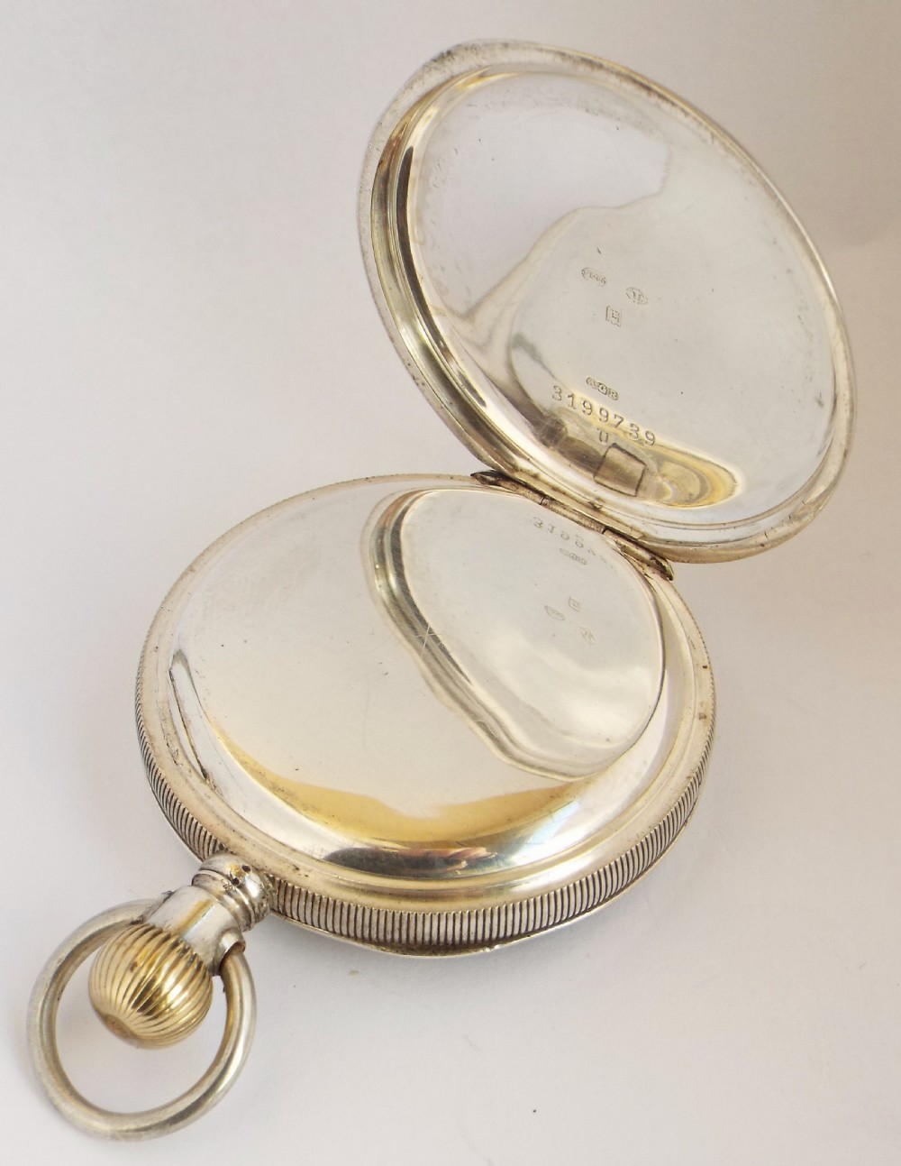 Antique silver Bernex pocket watch originally retailed by Mann of Gloucester View III