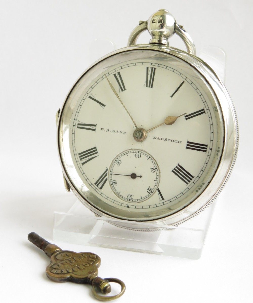 Antique Ehrhardt silver pocket watch, Radstock