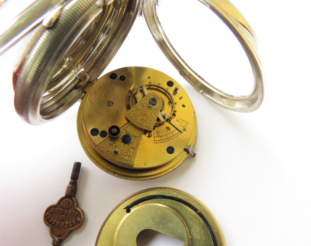 Antique Ehrhardt silver pocket watch, Radstock View II