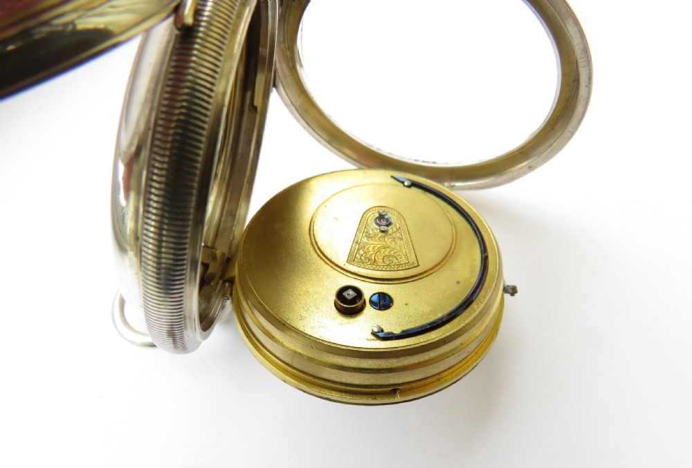 Antique Ehrhardt silver pocket watch, Radstock View III
