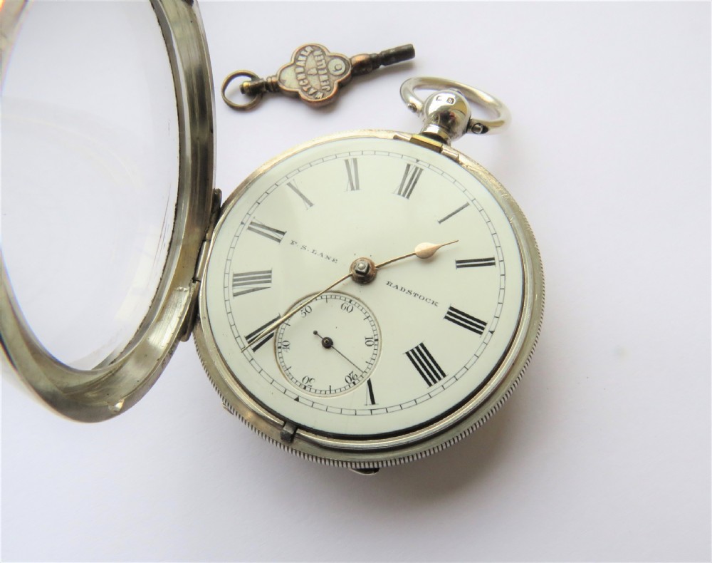Antique Ehrhardt silver pocket watch, Radstock View IV
