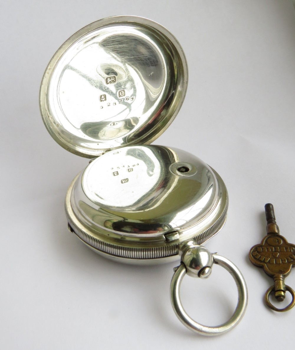 Antique Ehrhardt silver pocket watch, Radstock View VI