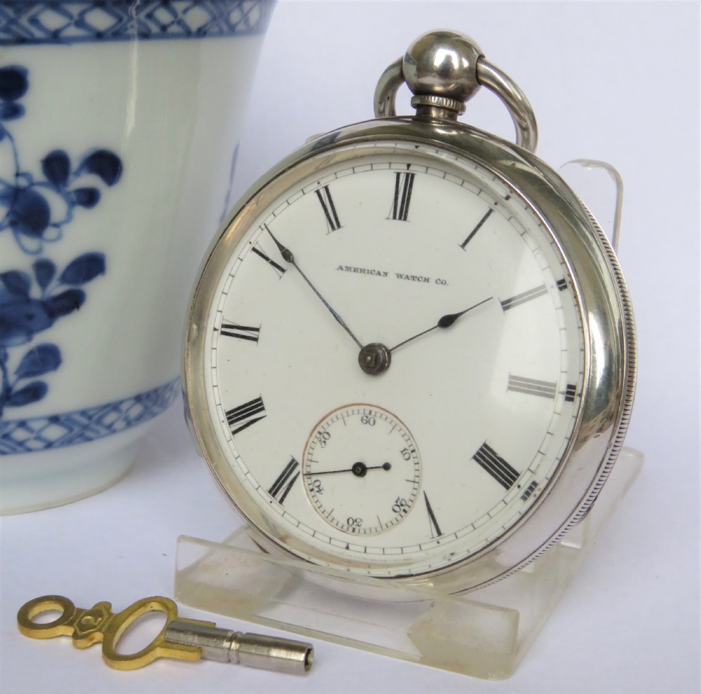 Antique silver Waltham pocket watch, 1871