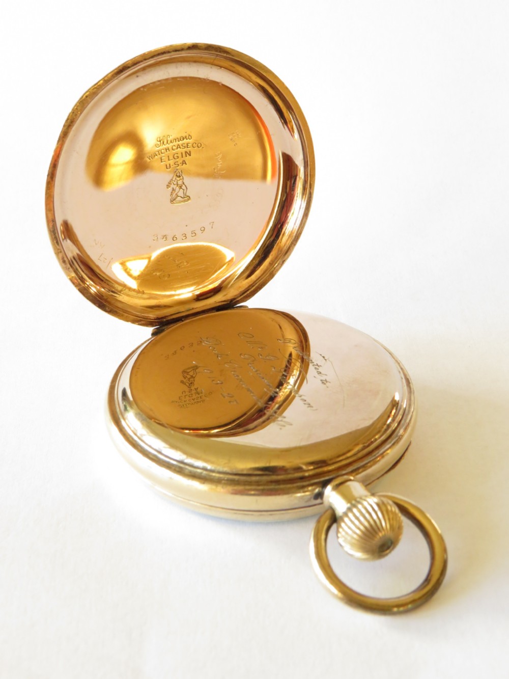 1920s English pocket watch, Middlesbrough dock View V