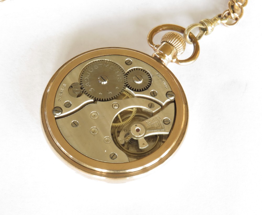 Antique Cortebert pocket watch and albert View III