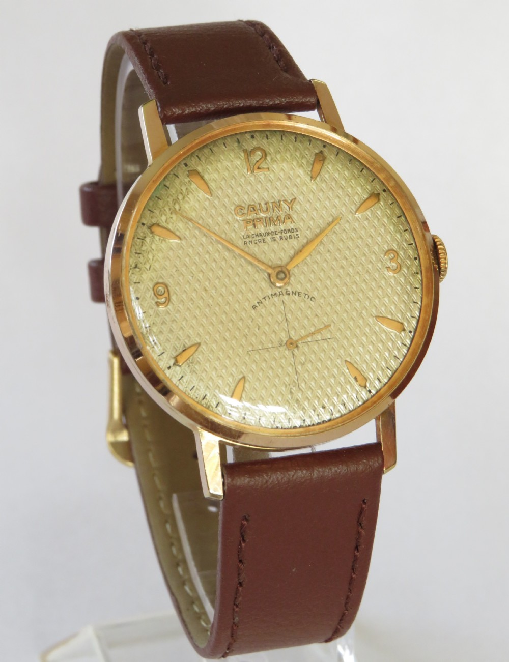 Gents large Cauny Prima wrist watch, 1950s View II