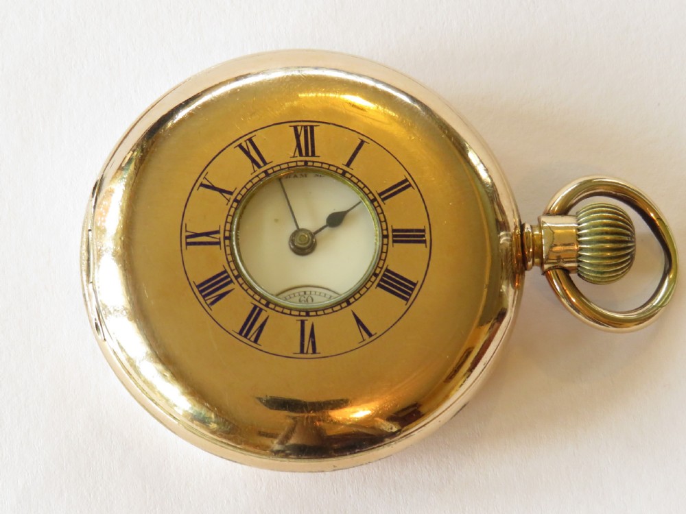 1892 Waltham Hillside half hunter pocket watch View II