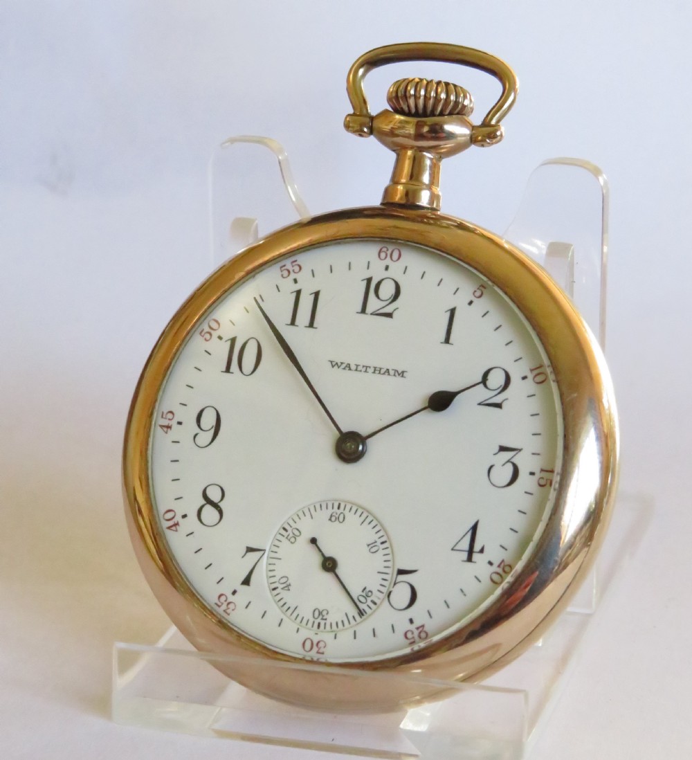 Antique 1908 Waltham pocket watch View II