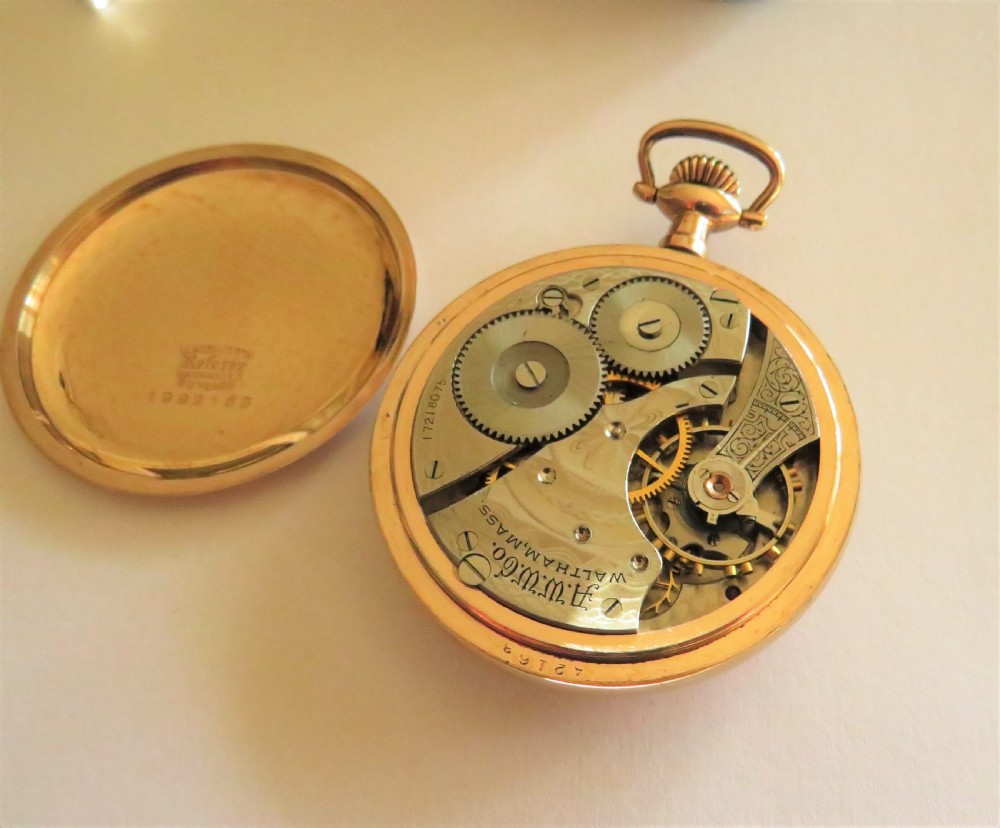 Antique 1908 Waltham pocket watch View III