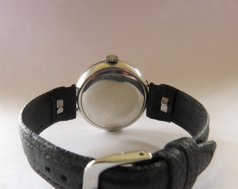 Gents WW1 silver trench watch View III