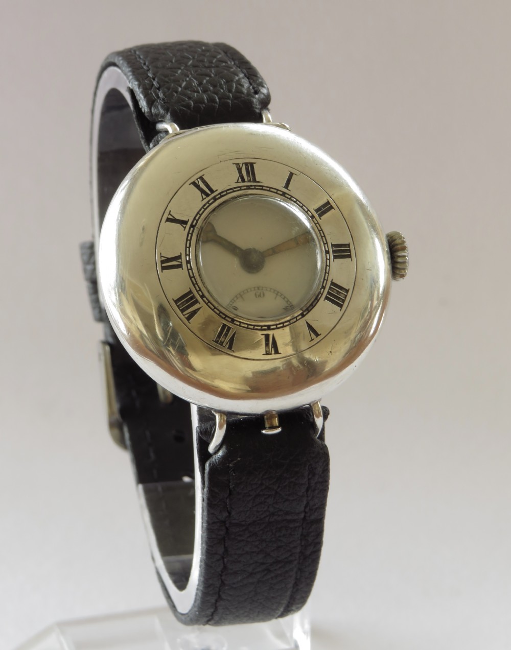 Gents WW1 silver trench watch View VI