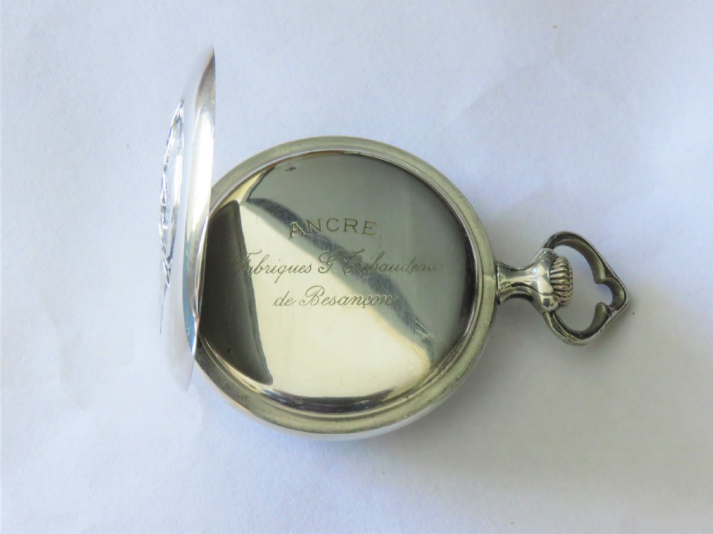 Antique silver Tribaudeau religious pocket watch View IV