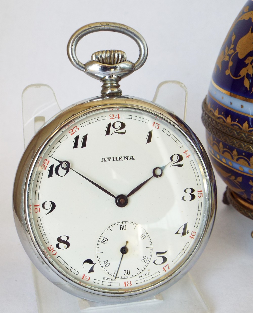 1960s Athena Locomotive pocket watch.
