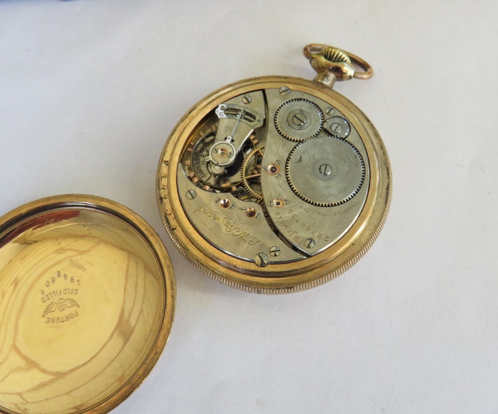1920 Elgin B W Raymond railroad pocket watch View IV