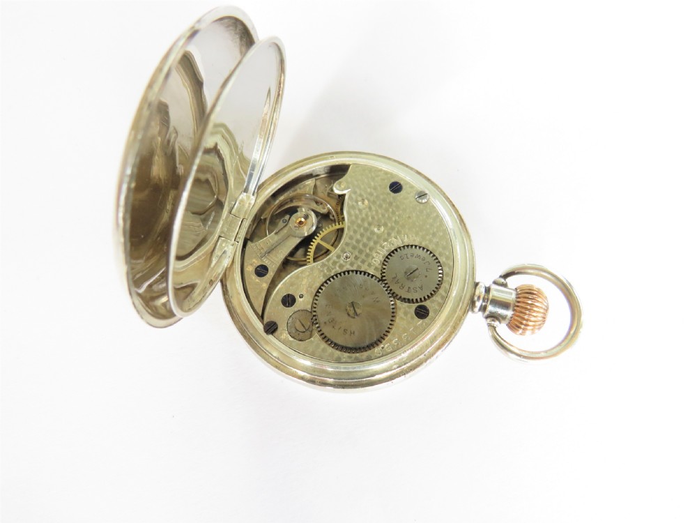 1913 silver Coventry Astral hunter pocket watch View III