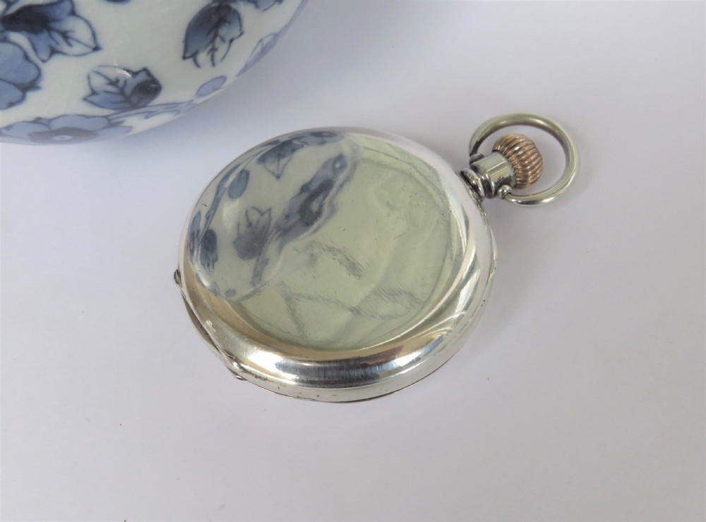 1913 silver Coventry Astral hunter pocket watch View V