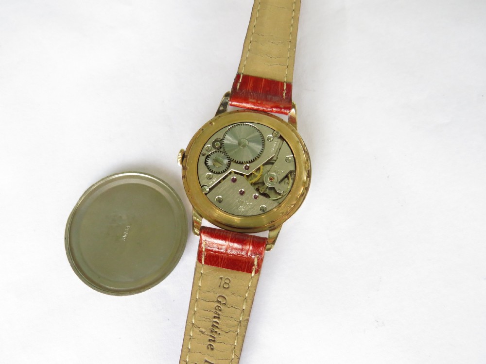 Gents large 1950s Cauny wrist watch View V