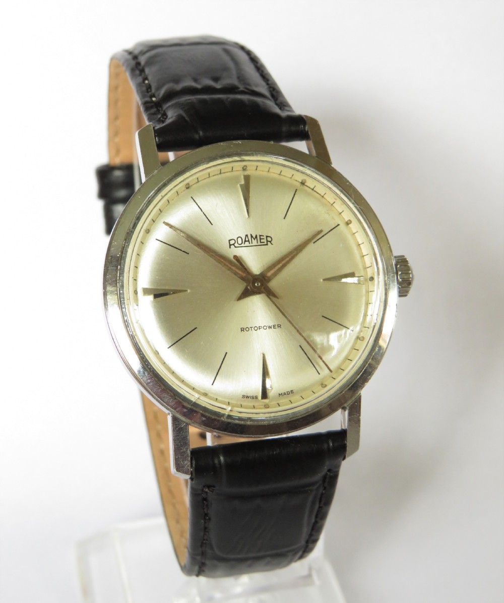 Gents 1950s Roamer Rotopower wrist watch View II