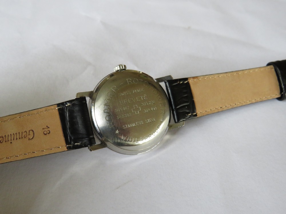 Gents 1950s Roamer Rotopower wrist watch View IV