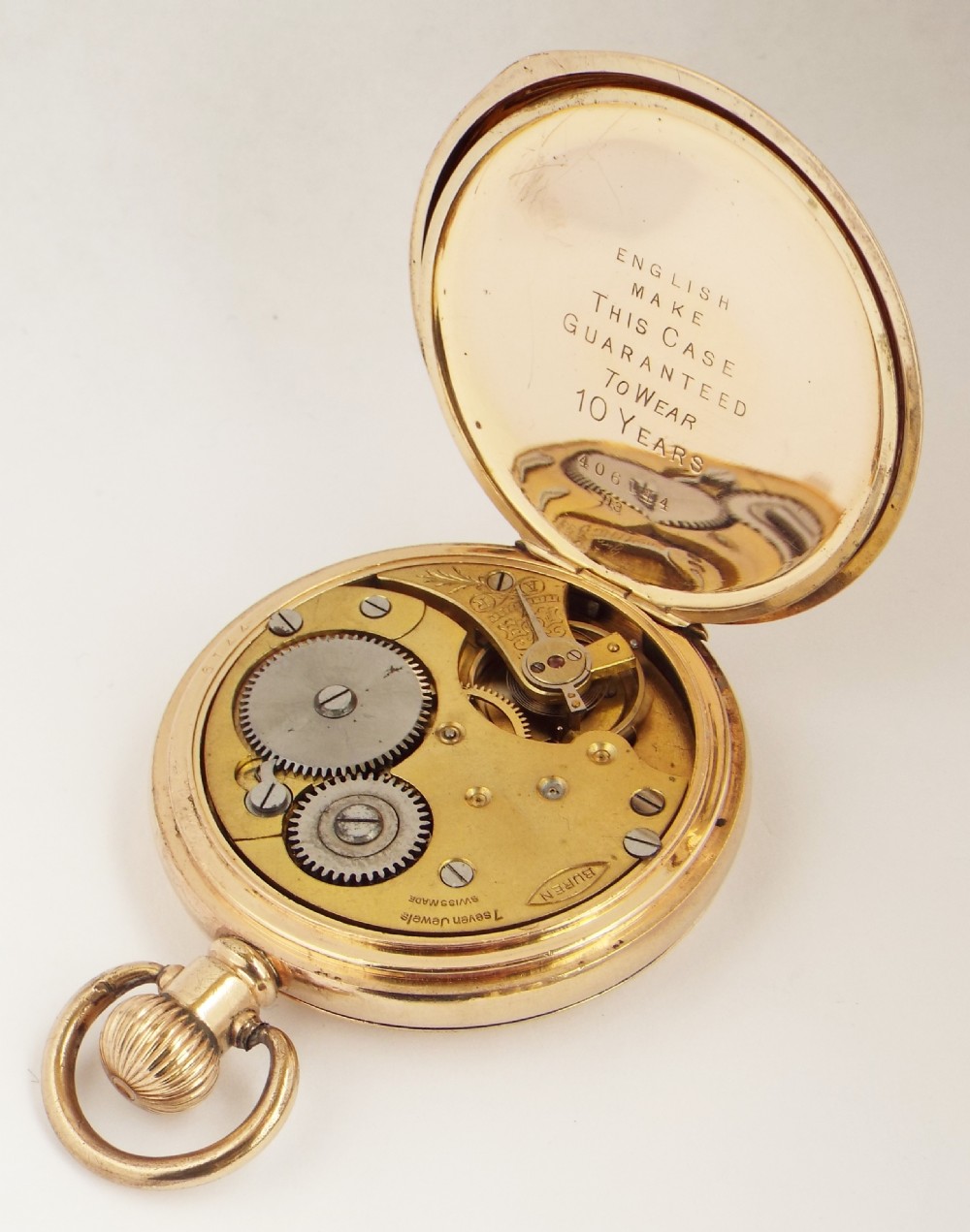 Antique Buren full hunter pocket watch. View VI