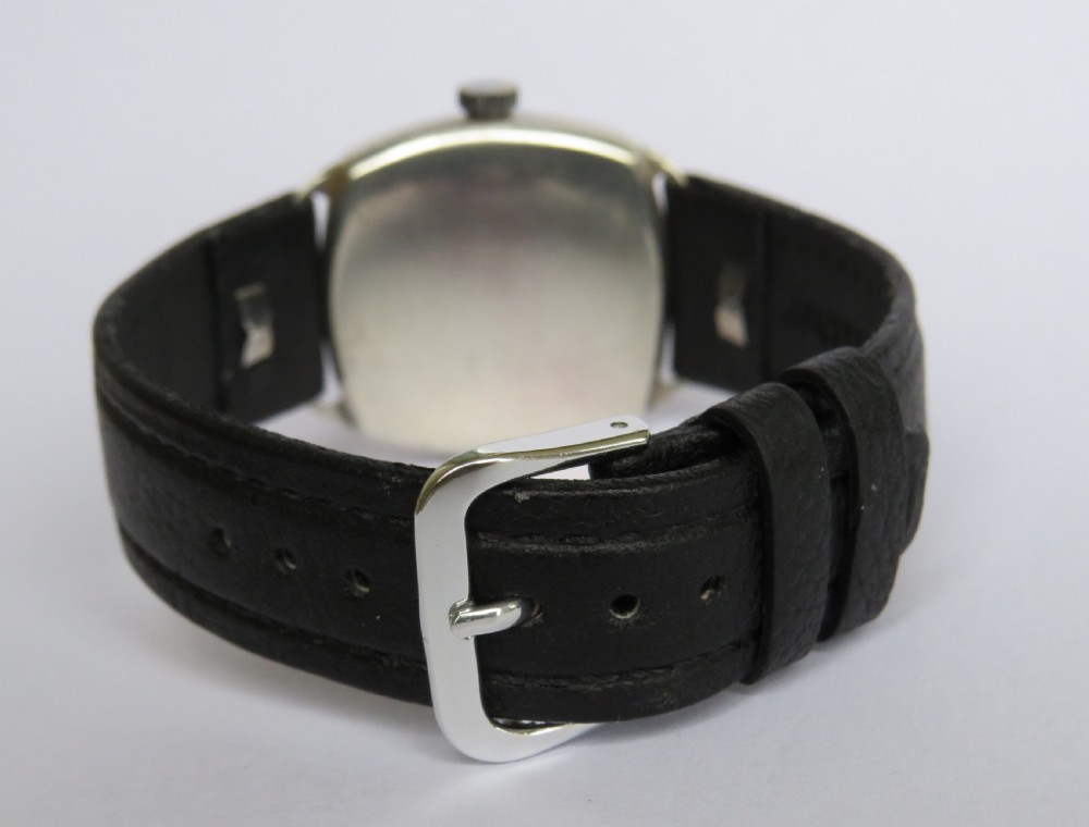 Gents J W Benson silver wrist watch, 1933 View III