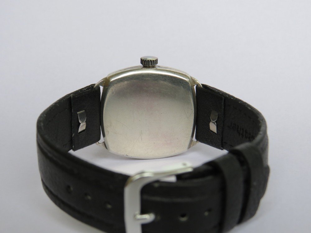 Gents J W Benson silver wrist watch, 1933 View IV