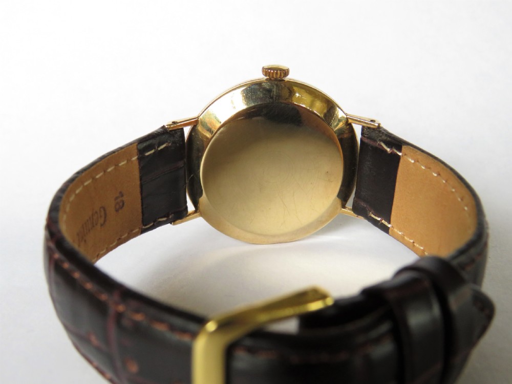 Gents 9ct gold Excalibur wrist watch, 1969 View III