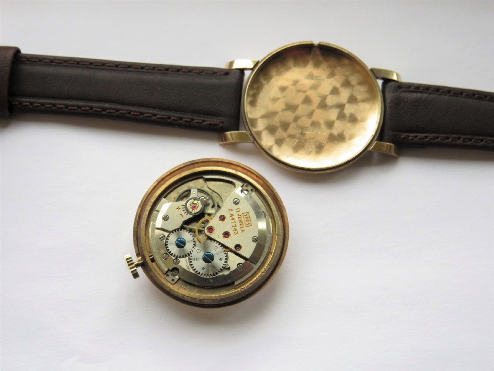 Gents 9ct gold Rone wrist watch, 1961 View IV