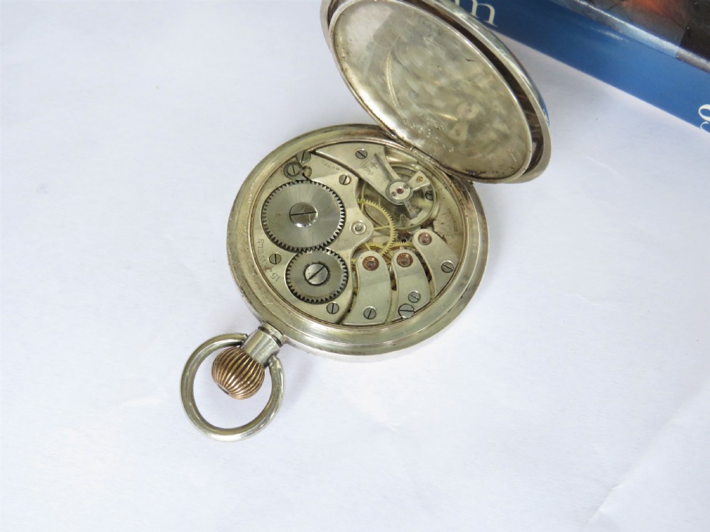 Silver Buren half hunter pocket watch, 1924 View IV