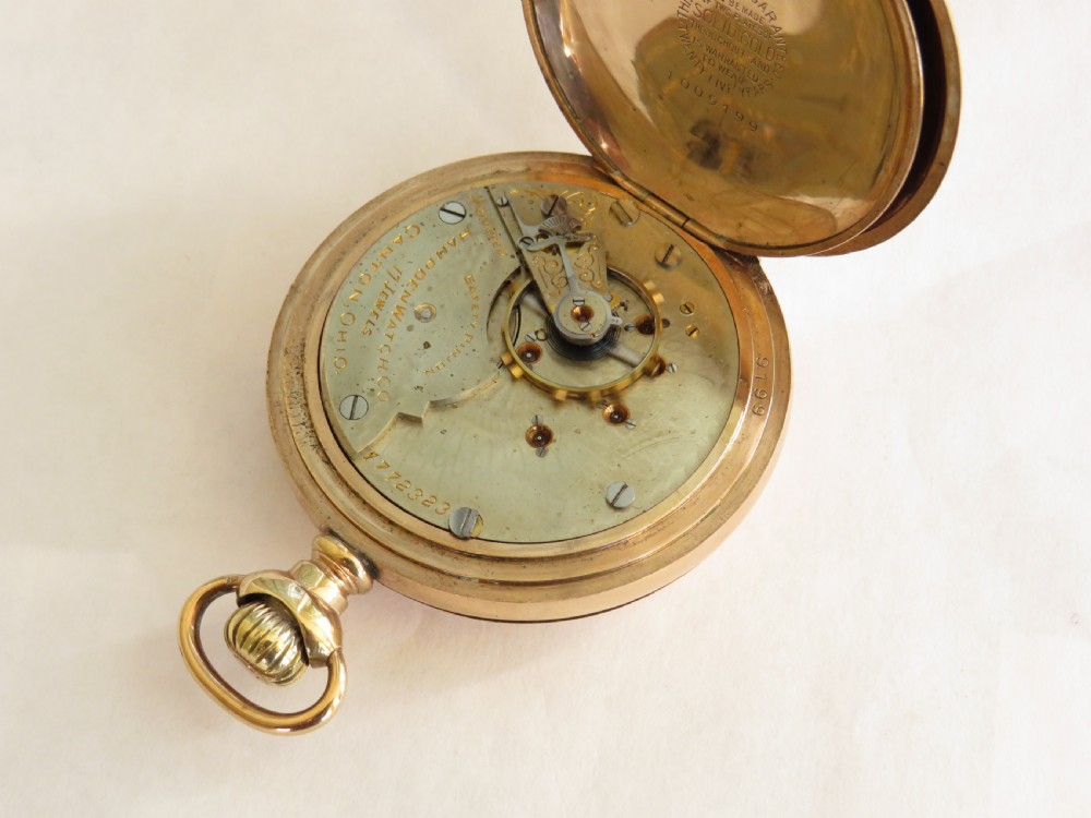 Antique Hampden full hunter pocket watch, 190 View V