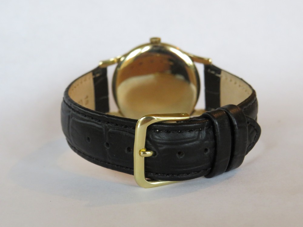 Gents 9ct gold Baume wrist watch, 1963 View III