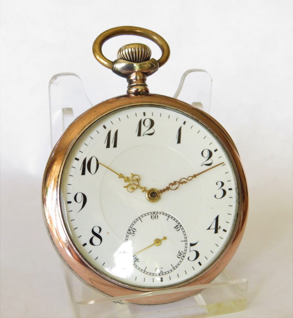 Silver antique Thommen Revue pocket watch, c1910s View II