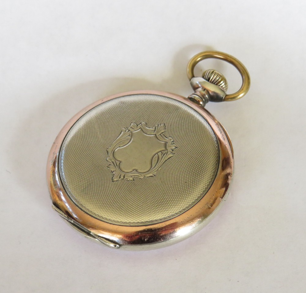 Silver antique Thommen Revue pocket watch, c1910s View VI