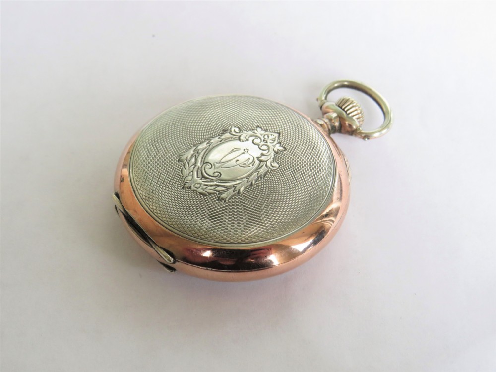 Antique silver Omega pocket watch, c1915 View III
